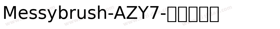 Messybrush-AZY7字体转换