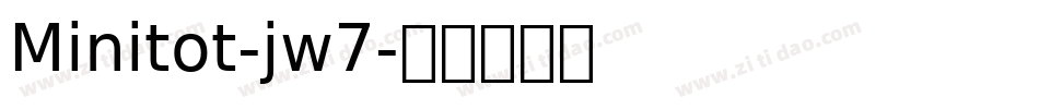 Minitot-jw7字体转换