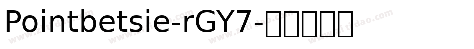 Pointbetsie-rGY7字体转换