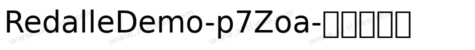 RedalleDemo-p7Zoa字体转换
