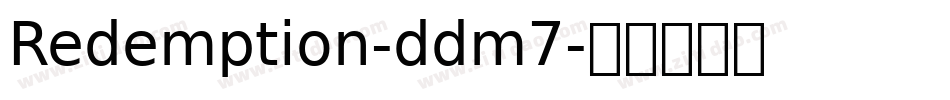 Redemption-ddm7字体转换