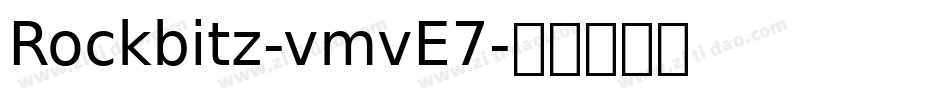 Rockbitz-vmvE7字体转换