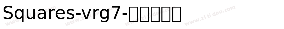 Squares-vrg7字体转换