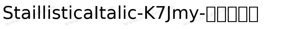 StaillisticaItalic-K7Jmy字体转换