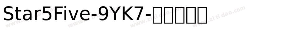 Star5Five-9YK7字体转换