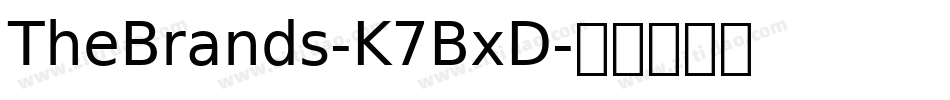 TheBrands-K7BxD字体转换