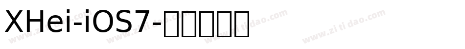 XHei-iOS7字体转换
