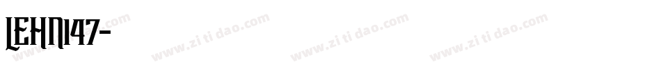 LEHN147字体转换