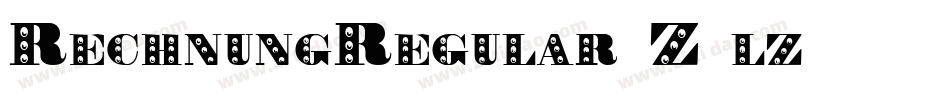 RechnungRegular-Z5lz字体转换