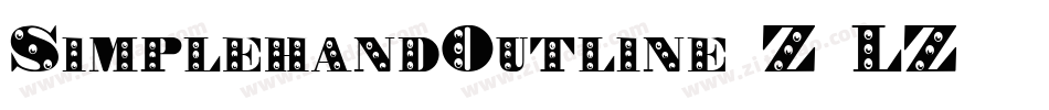 SimplehandOutline-Z5LZ字体转换