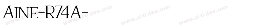 Aine-R74A字体转换