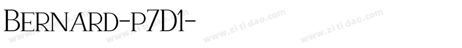 Bernard-p7D1字体转换 Bernard-p7D1字体转换