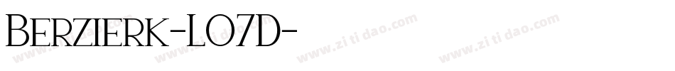 Berzierk-LO7D字体转换