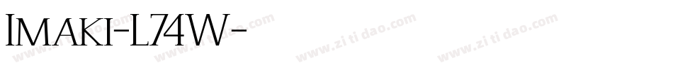Imaki-L74W字体转换
