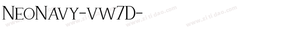 NeoNavy-vw7D字体转换