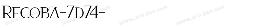 Recoba-7d74字体转换
