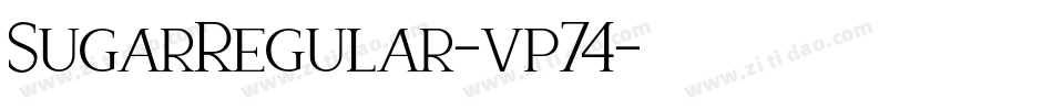 SugarRegular-vp74字体转换