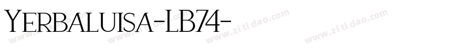 Yerbaluisa-LB74字体转换