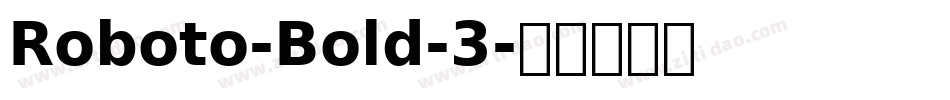 Roboto-Bold-3字体转换