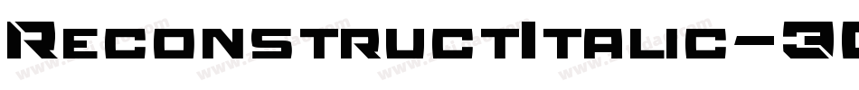 ReconstructItalic-30Xp字体转换