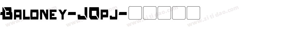 Baloney-JOpj字体转换