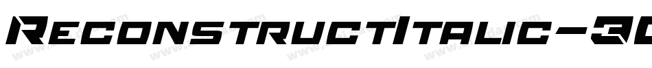 ReconstructItalic-30Xp字体转换