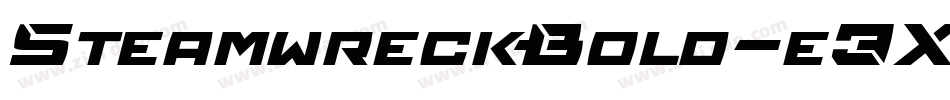 SteamwreckBold-e3Xp字体转换