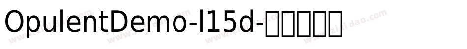 OpulentDemo-l15d字体转换