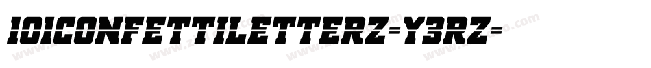 101ConfettiLetterz-y3rZ字体转换