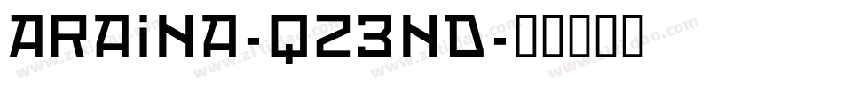 Araina-qZ3nd字体转换