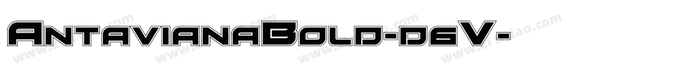 AntavianaBold-d6V字体转换