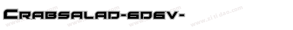 Crabsalad-6d6v字体转换