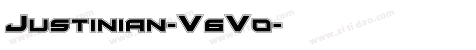 Justinian-V6V0字体转换