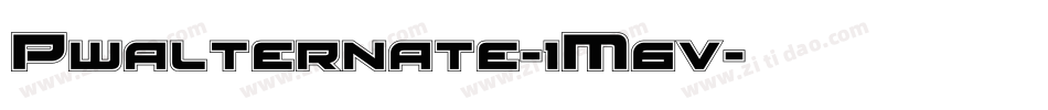 Pwalternate-1M6v字体转换 Pwalternate-1M6v字体转换