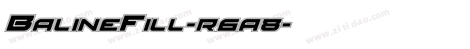 BalineFill-r6a8字体转换