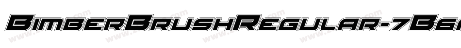 BimberBrushRegular-7B6a4字体转换