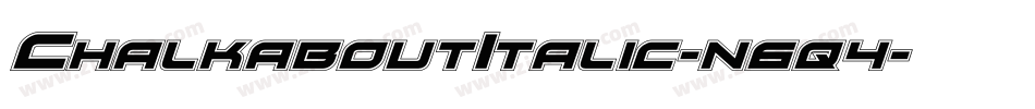 ChalkaboutItalic-n6q4字体转换