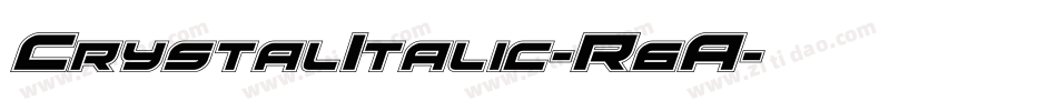CrystalItalic-R6A字体转换