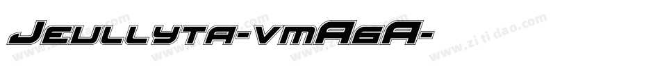 Jeullyta-vmA6A字体转换