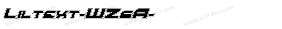 Liltext-WZ6A字体转换