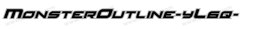 MonsterOutline-yL6q字体转换