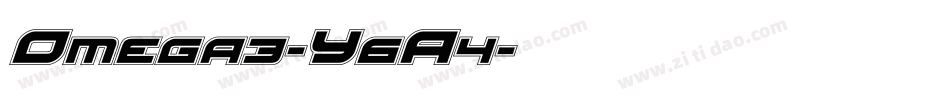 Omega3-Y6A4字体转换