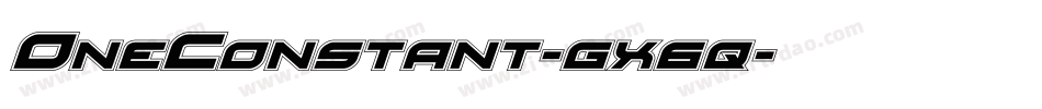 OneConstant-gx6q字体转换 OneConstant-gx6q字体转换