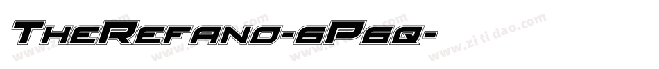 TheRefano-6P6q字体转换
