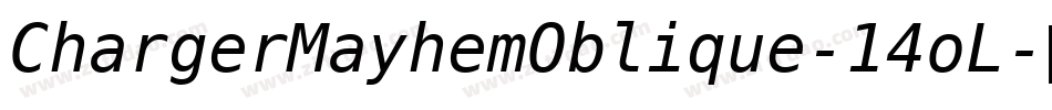 ChargerMayhemOblique-14oL字体转换