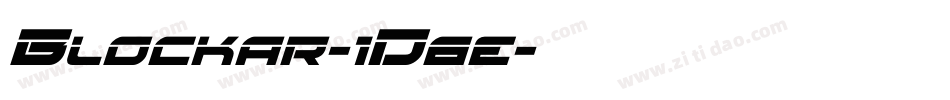 Blockar-1D6e字体转换 Blockar-1D6e字体转换