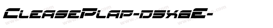 CleasePlap-d9x6E字体转换