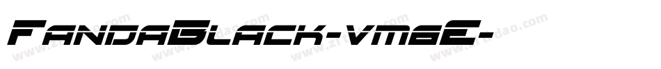 FandaBlack-vm6E字体转换