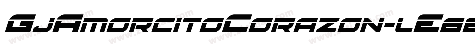 GjAmorcitoCorazon-lE6e字体转换