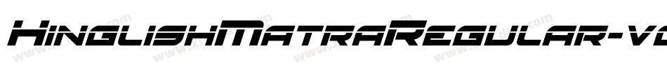 HinglishMatraRegular-vo6E字体转换